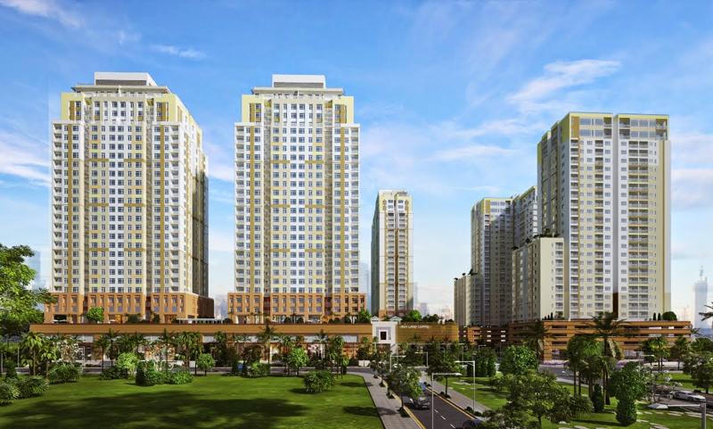 Nhà cao tầng trong khu đô thị mới