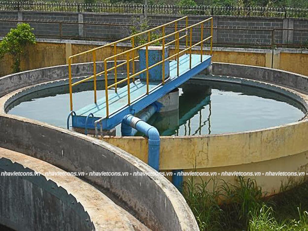 Bể lắng trong hệ thống xử lý nước thải