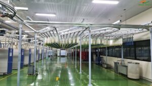 Hình ảnh bên trong nhà máy sợi Thiên Nam