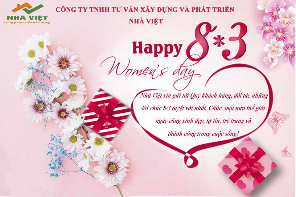 Nhà Việt Construction chúc mừng ngày mùng 8.3