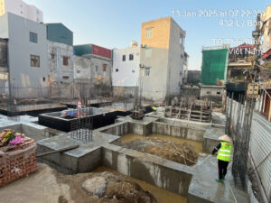 Xong móng công trình khách sạn Eden Luxury