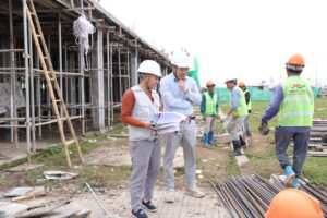 Đổ mái công trình Riverside