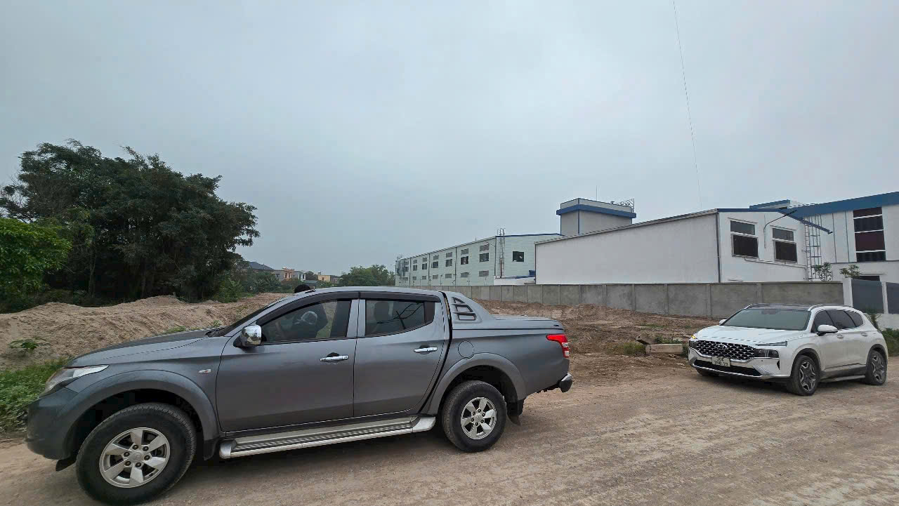 Khu đất dự án nhà xưởng sản xuất đông dược tại Vũ Thư Thái Bình sau khi san lấp mặt bằng