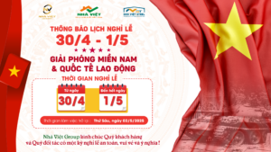 Thông báo nghỉ lễ 30/4 – 1/5 năm 2025