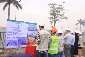 Lễ khởi công giai đoạn 2 dự án shophouse Vũ Quý Riverside do Nhà Việt Cons thi công tại Thái Bình