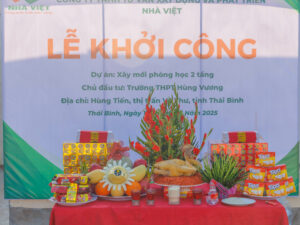 Lễ động thổ dự án cải tạo phòng học Trường THPT Hùng Vương